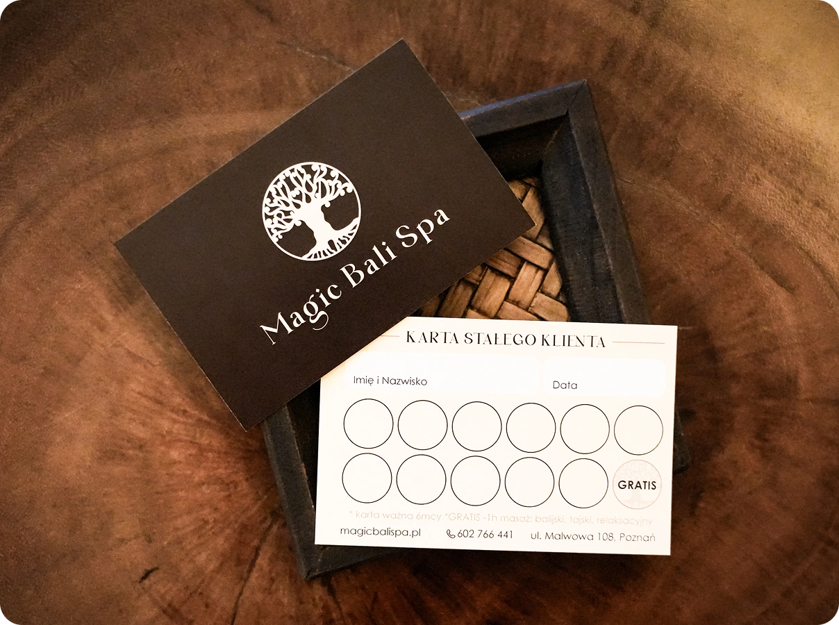 Magic Bali Spa loyalty card